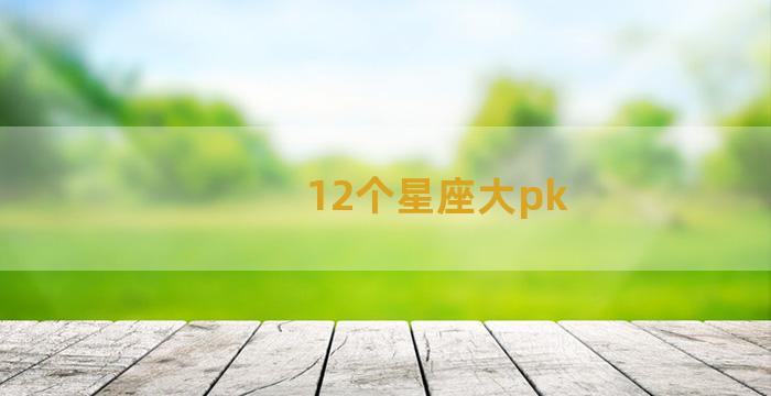 12个星座大pk