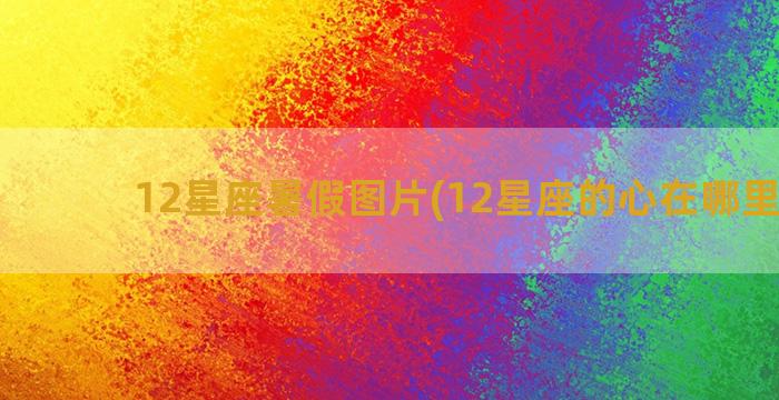 12星座暑假图片(12星座的心在哪里图片)