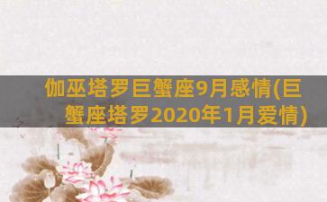 伽巫塔罗巨蟹座9月感情(巨蟹座塔罗2020年1月爱情)