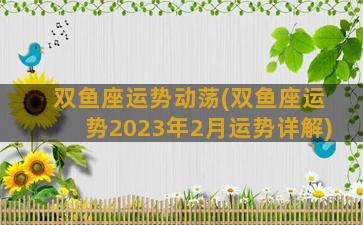 双鱼座运势动荡(双鱼座运势2023年2月运势详解)