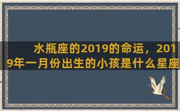 水瓶座的2019的命运，2019年一月份出生的小孩是什么星座